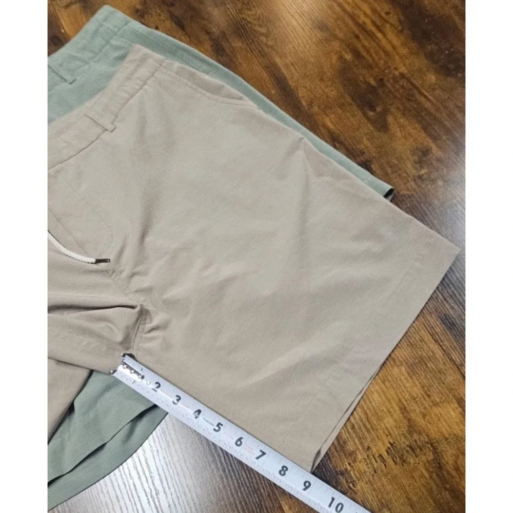 Faherty All Day Shorts Men's Size 38x9 Three Pack Green, Beige, Gray Scuffs